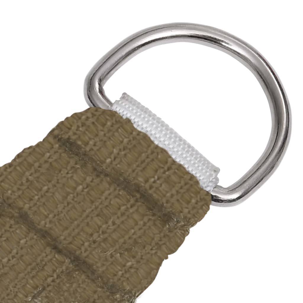 Vidaxl zonnezeil 160 g m² 4,5x4,5 m hdpe taupe