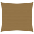 VidaXL Zonnezeil 160 g m² 6x6 m HDPE taupe