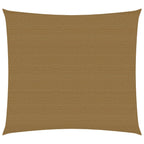 VidaXL Zonnezeil 160 g m² 6x6 m HDPE taupe
