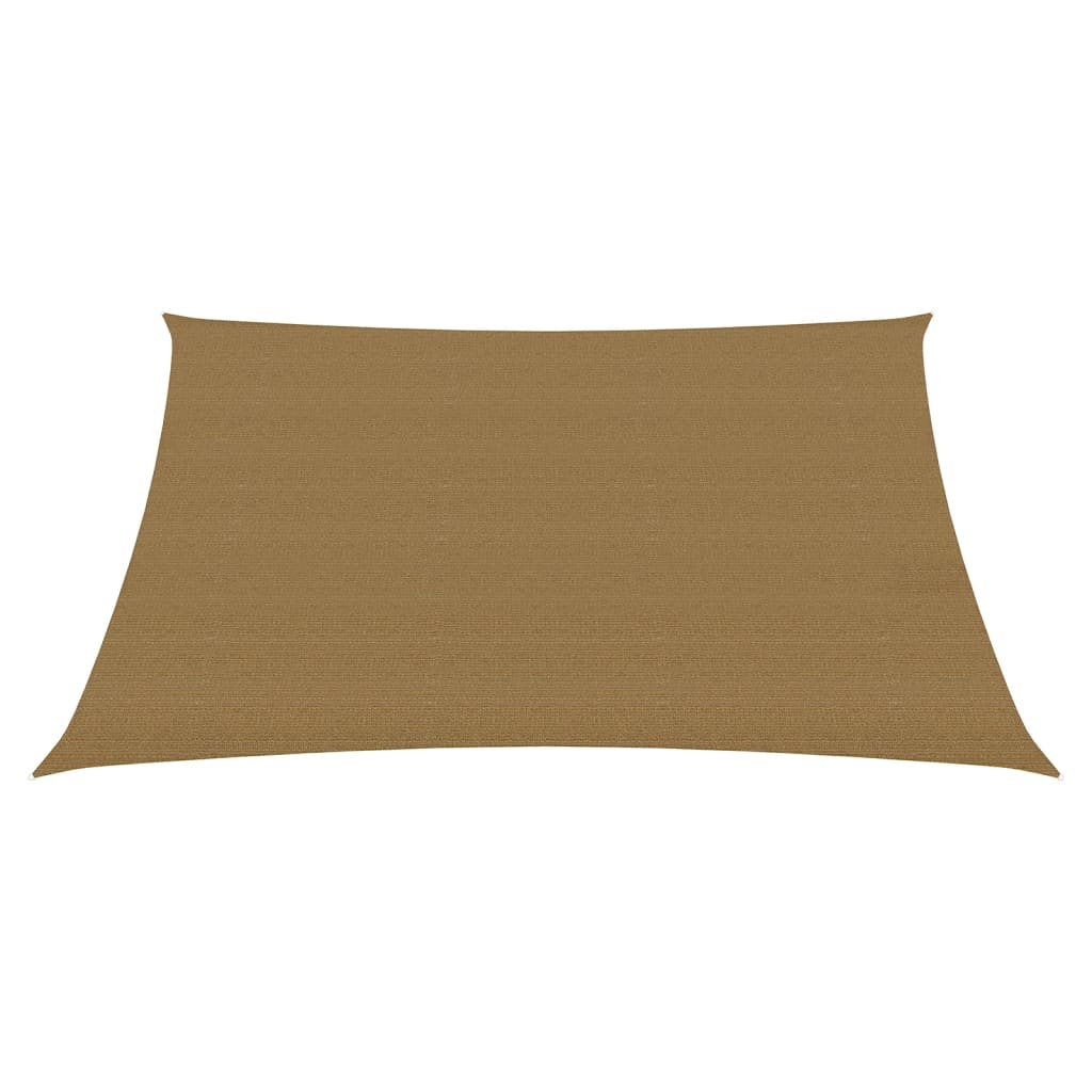 Vidaxl zonnezeil 160 g m² 2x2,5 m hdpe taupe