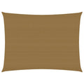 Vidaxl zonnezeil 160 g m² 2x3,5 m hdpe taupe