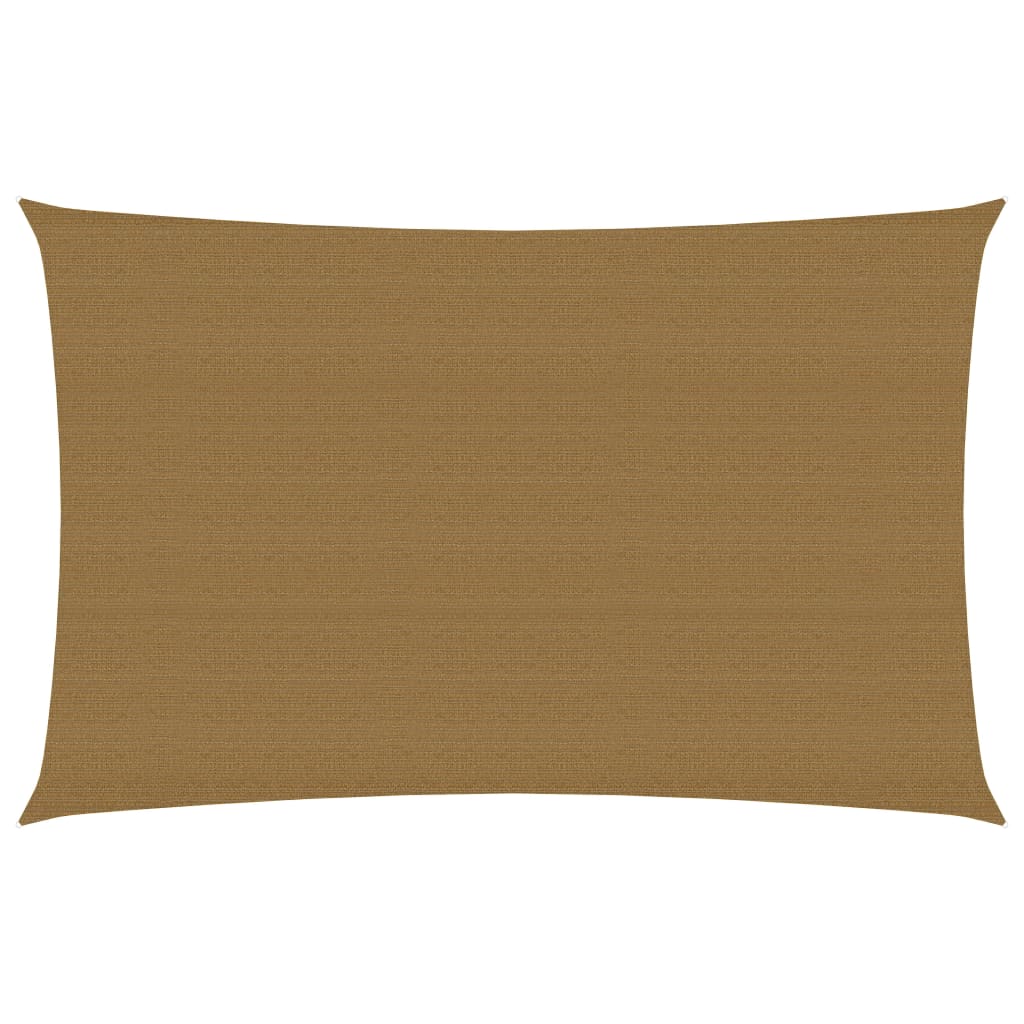Vidaxl zonnezeil 160 g m² 2x4 m hdpe taupe