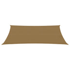 Vidaxl zonnezeil 160 g m² 2x4 m hdpe taupe