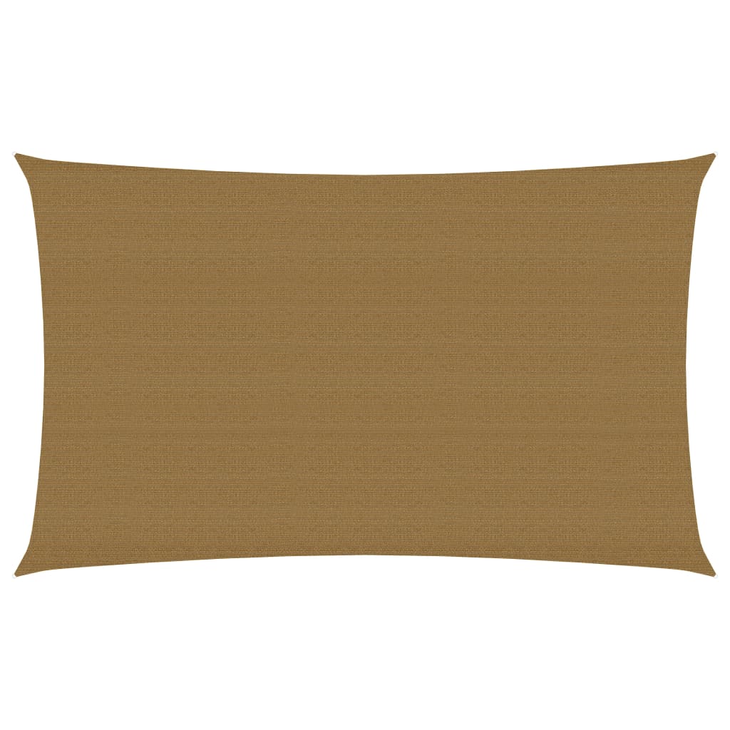 Vidaxl zonnezeil 160 g m² 2x4,5 m hdpe taupe
