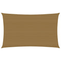 Vidaxl zonnezeil 160 g m² 2x5 m hdpe taupe