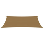 Vidaxl zonnezeil 160 g m² 2x5 m hdpe taupe