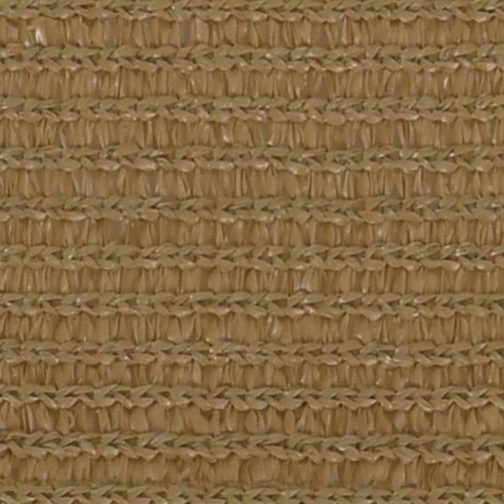 Vidaxl zonnezeil 160 g m² 2x5 m hdpe taupe