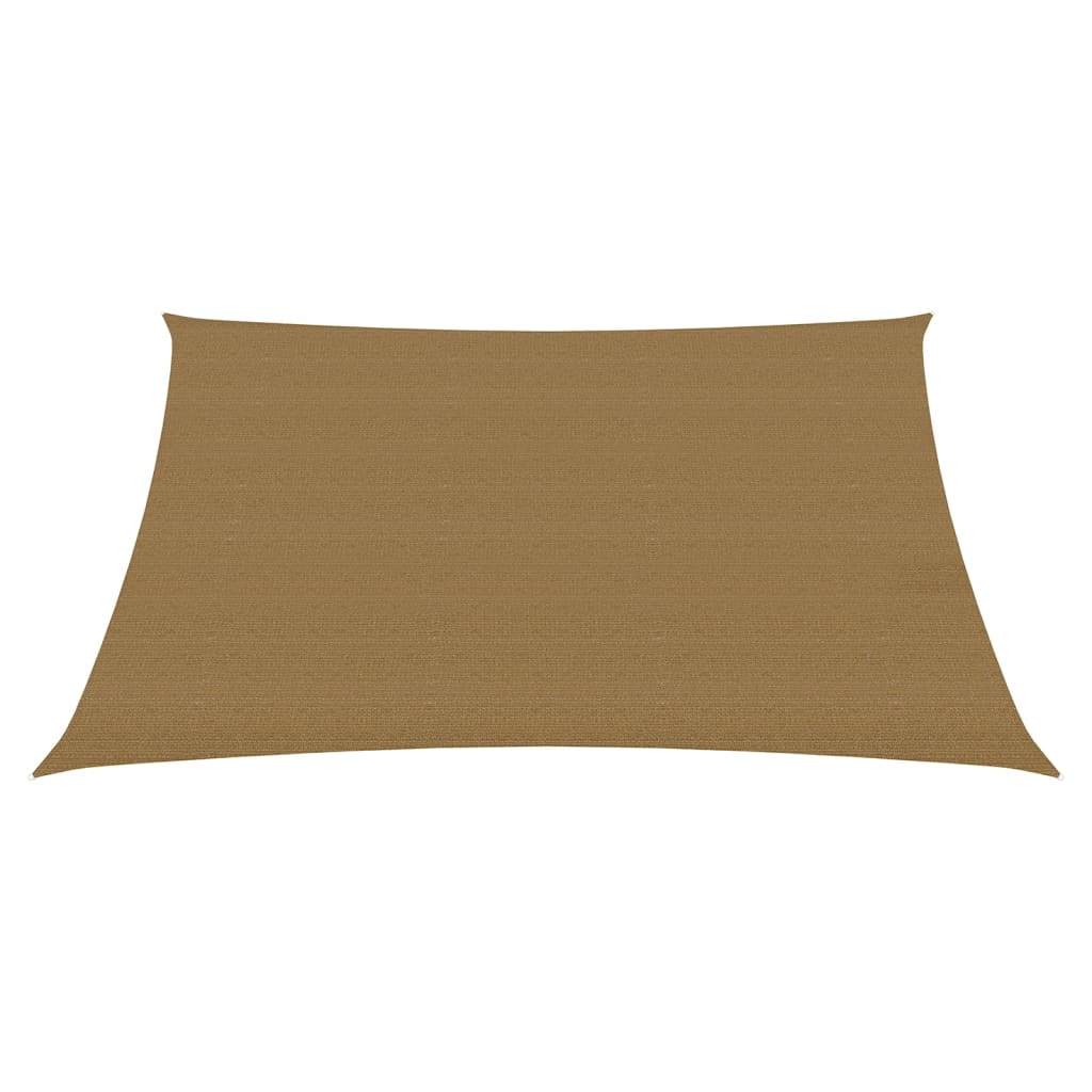 Vidaxl zonnezeil 160 g m² 2,5x3 m hdpe taupe