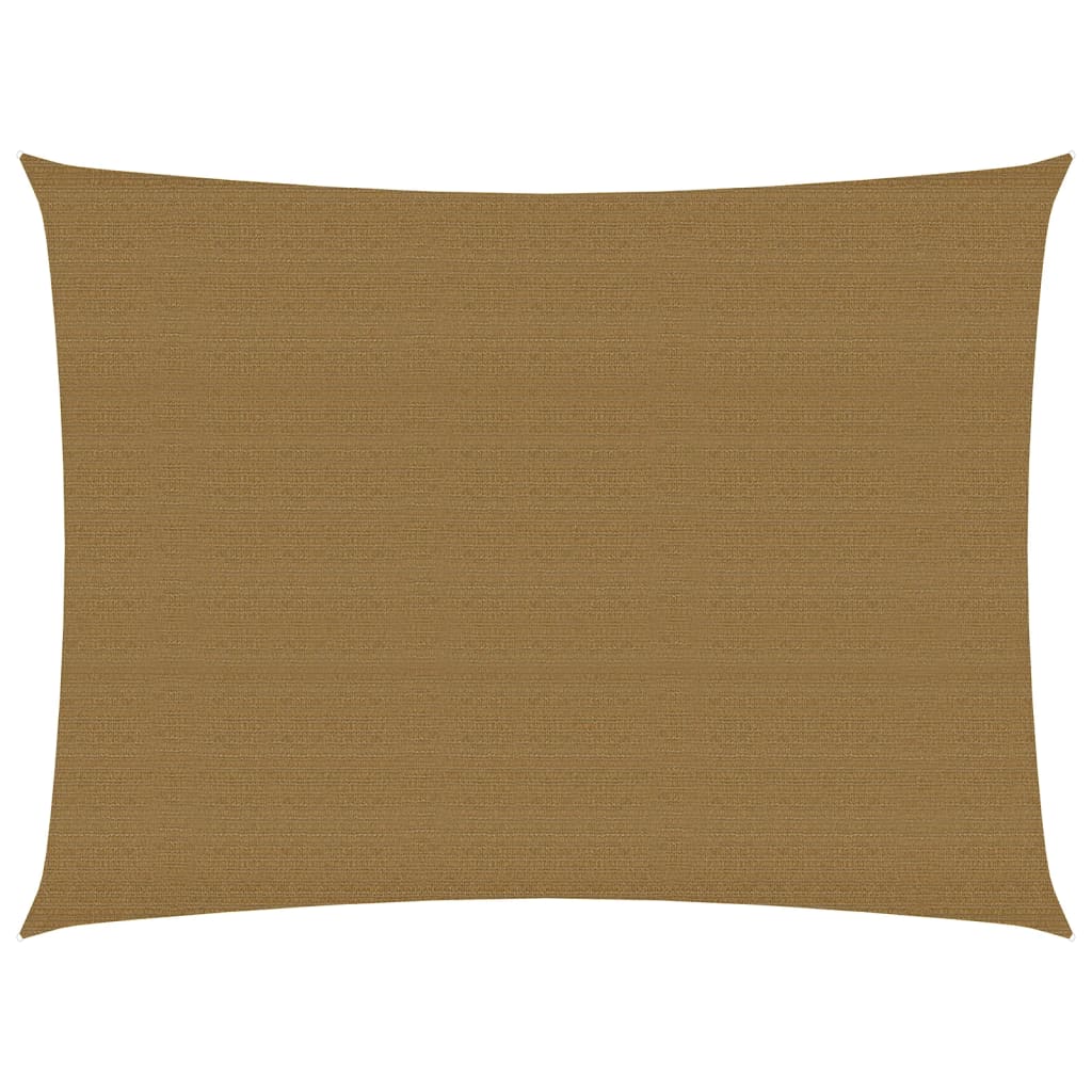 Vidaxl zonnezeil 160 g m² 2,5x3,5 m hdpe taupe