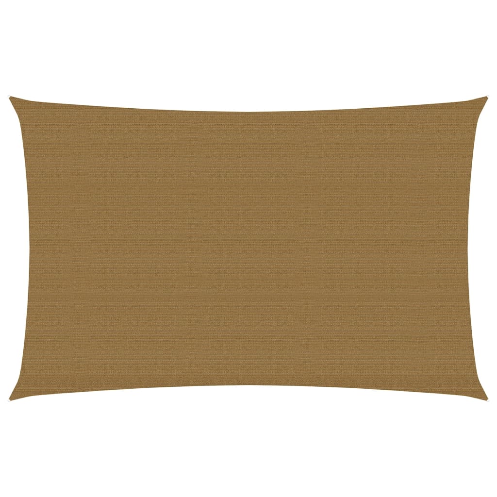 Vidaxl zonnezeil 160 g m² 2,5x4,5 m hdpe taupe