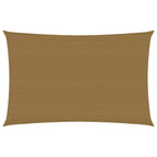 Vidaxl zonnezeil 160 g m² 2,5x4,5 m hdpe taupe