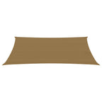 Vidaxl zonnezeil 160 g m² 2,5x4,5 m hdpe taupe