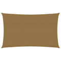 Vidaxl zonnezeil 160 g m² 2,5x5 m hdpe taupe