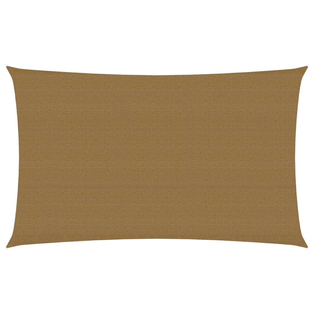 Vidaxl zonnezeil 160 g m² 2,5x5 m hdpe taupe