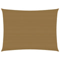 Vidaxl zonnezeil 160 g m² 3x4 m hdpe taupe