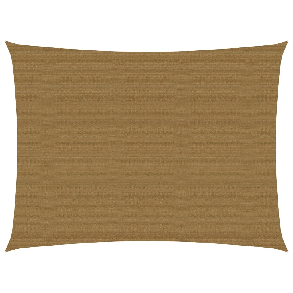 Vidaxl zonnezeil 160 g m² 3x4,5 m hdpe taupe