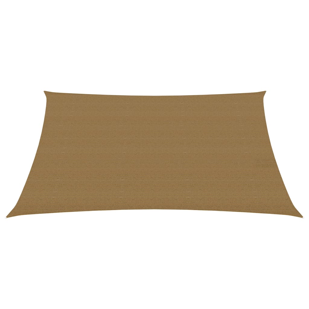 Vidaxl zonnezeil 160 g m² 3x4,5 m hdpe taupe