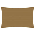 Vidaxl zonnezeil 160 g m² 3x5 m hdpe taupe