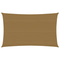 Vidaxl zonnezeil 160 g m² 3x6 m hdpe taupe