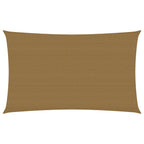 Vidaxl zonnezeil 160 g m² 3x6 m hdpe taupe