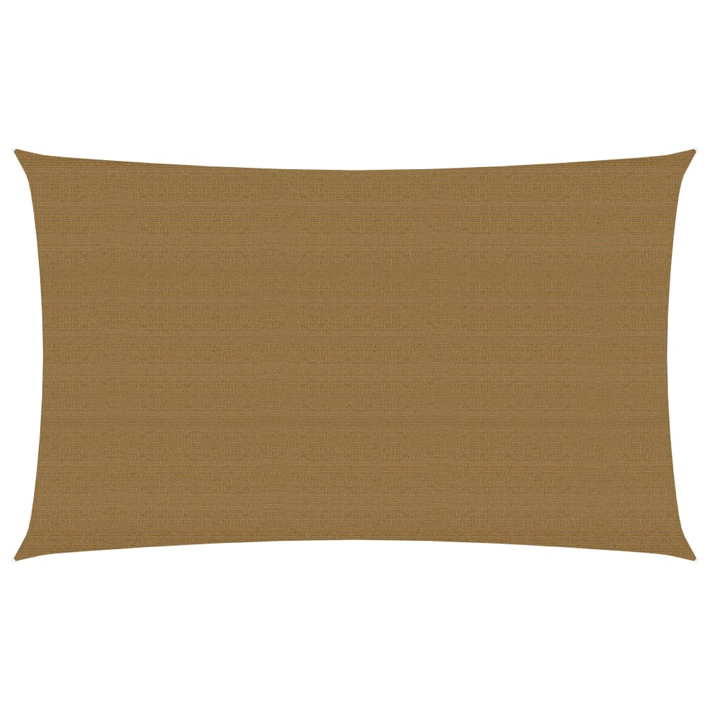 Vidaxl zonnezeil 160 g m² 3x6 m hdpe taupe