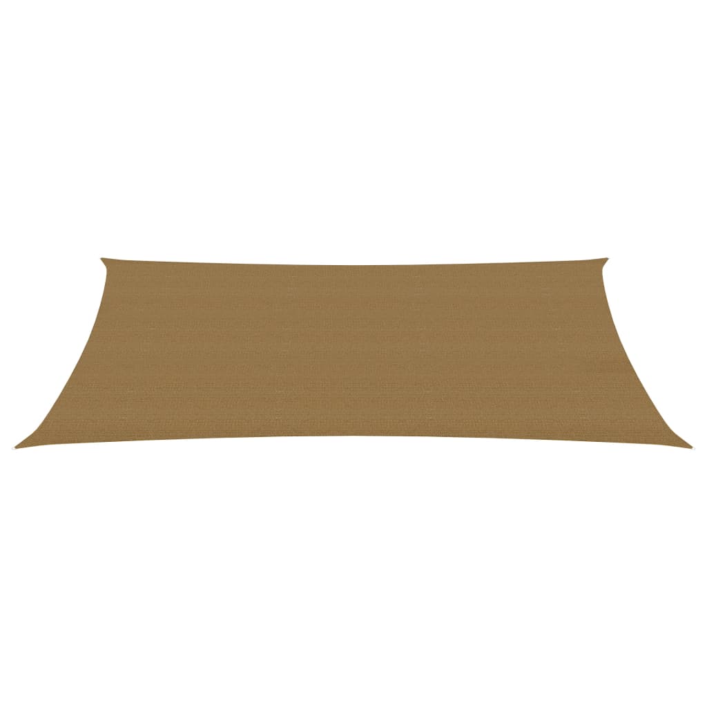 Vidaxl zonnezeil 160 g m² 3x6 m hdpe taupe