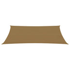 Vidaxl zonnezeil 160 g m² 3x6 m hdpe taupe