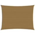 Vidaxl zonnezeil 160 g m² 3,5x4,5 m hdpe taupe