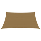 Vidaxl zonnezeil 160 g m² 3,5x4,5 m hdpe taupe