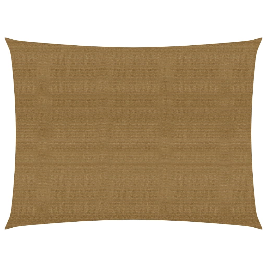 Vidaxl zonnezeil 160 g m² 3,5x5 m hdpe taupe