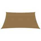Vidaxl zonnezeil 160 g m² 3,5x5 m hdpe taupe