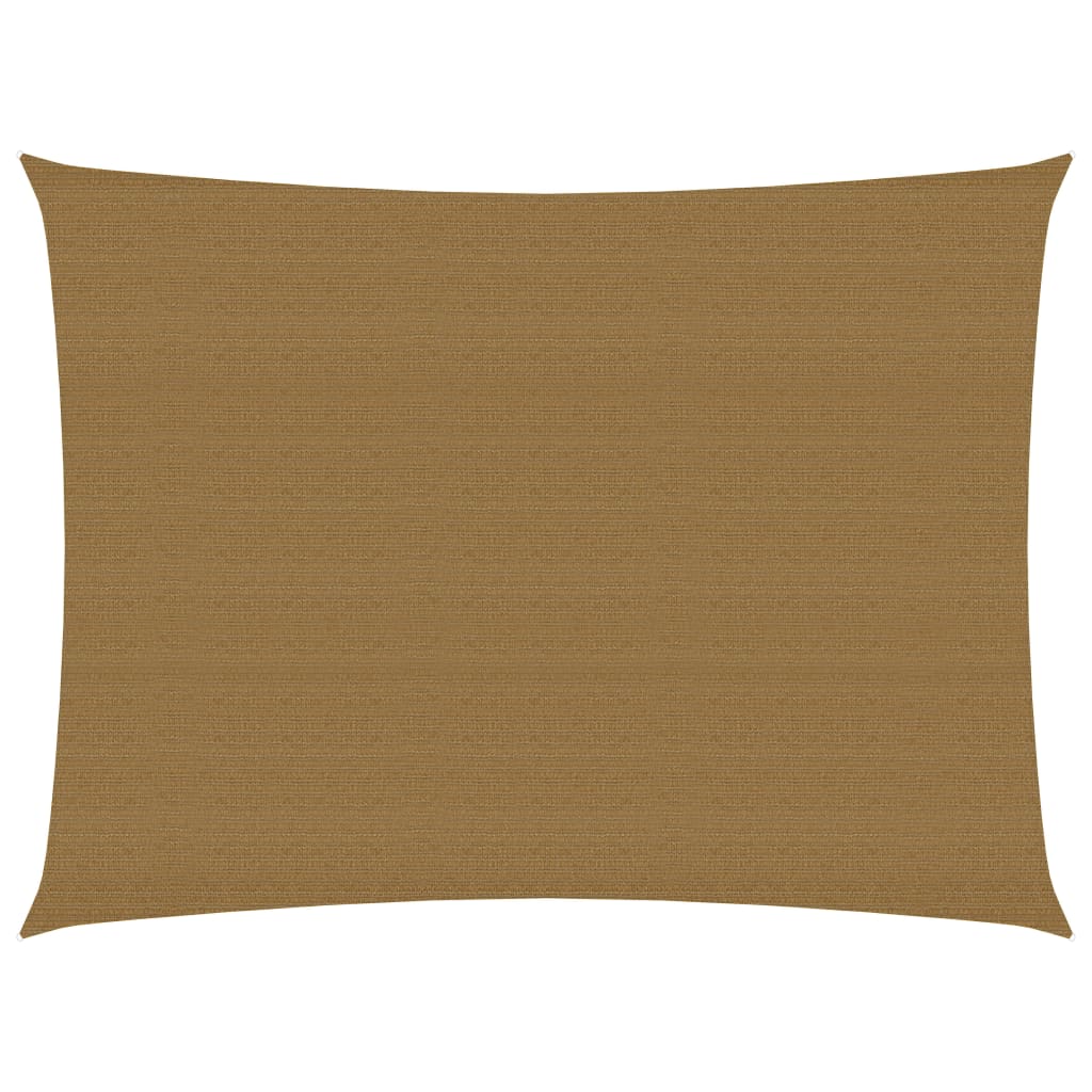 VidaXL Zonnezeil 160 g m² 4x5 m HDPE taupe