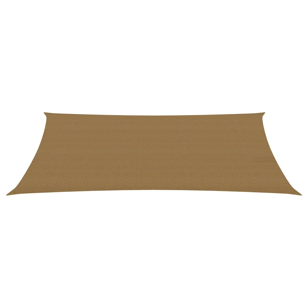 VidaXL Zonnezeil 160 g m² 4x7 m HDPE taupe