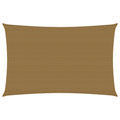 Vidaxl zonnezeil 160 g m² 5x7 m hdpe taupe