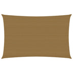 Vidaxl zonnezeil 160 g m² 5x7 m hdpe taupe