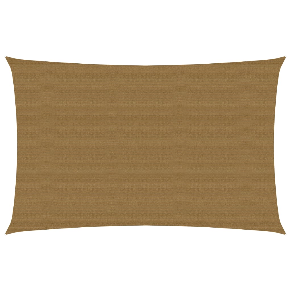 Vidaxl zonnezeil 160 g m² 5x7 m hdpe taupe