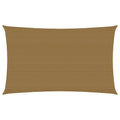 VidaXL Zonnezeil 160 g m² 5x8 m HDPE taupe