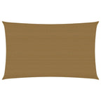 VidaXL Zonnezeil 160 g m² 5x8 m HDPE taupe