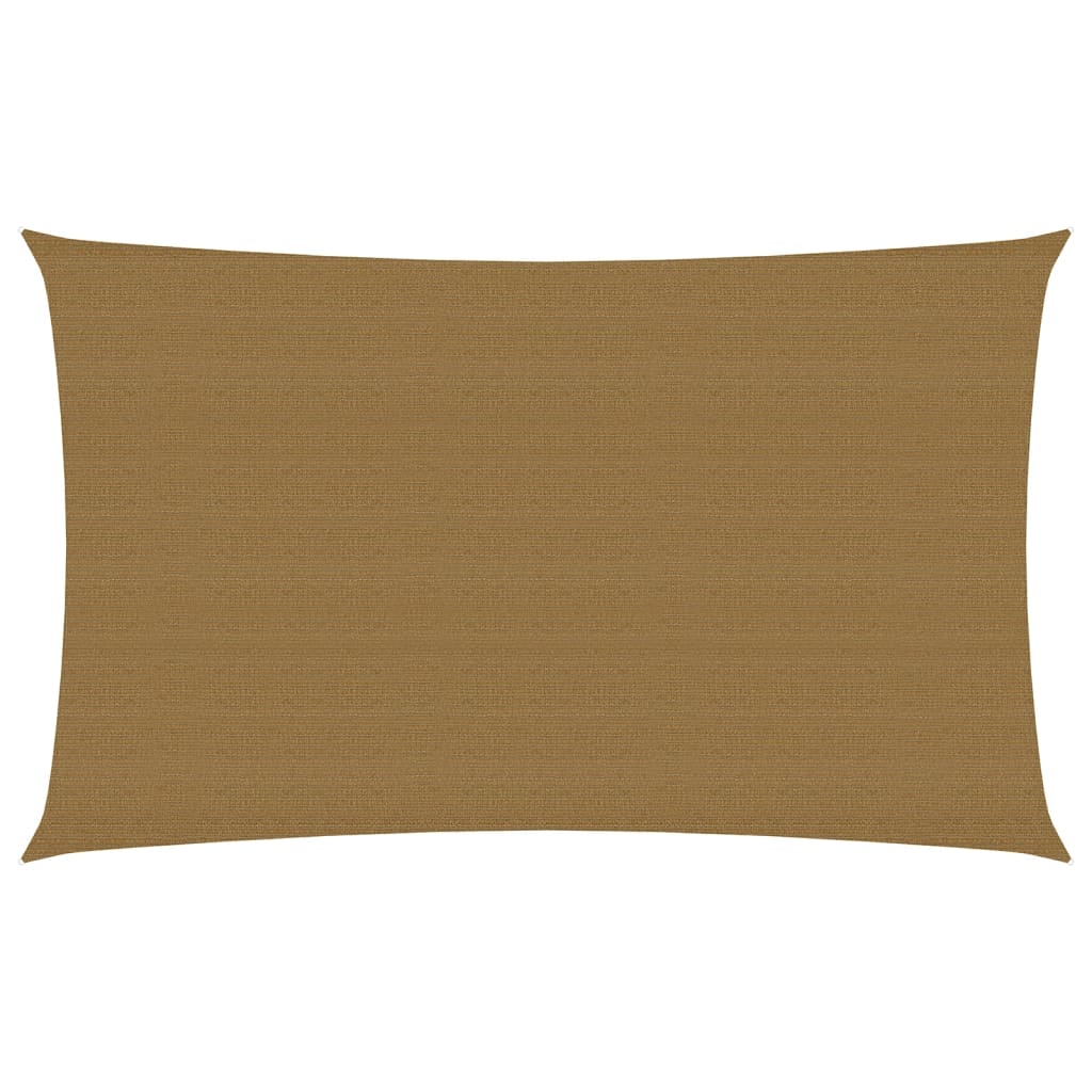 VidaXL Zonnezeil 160 g m² 5x8 m HDPE taupe