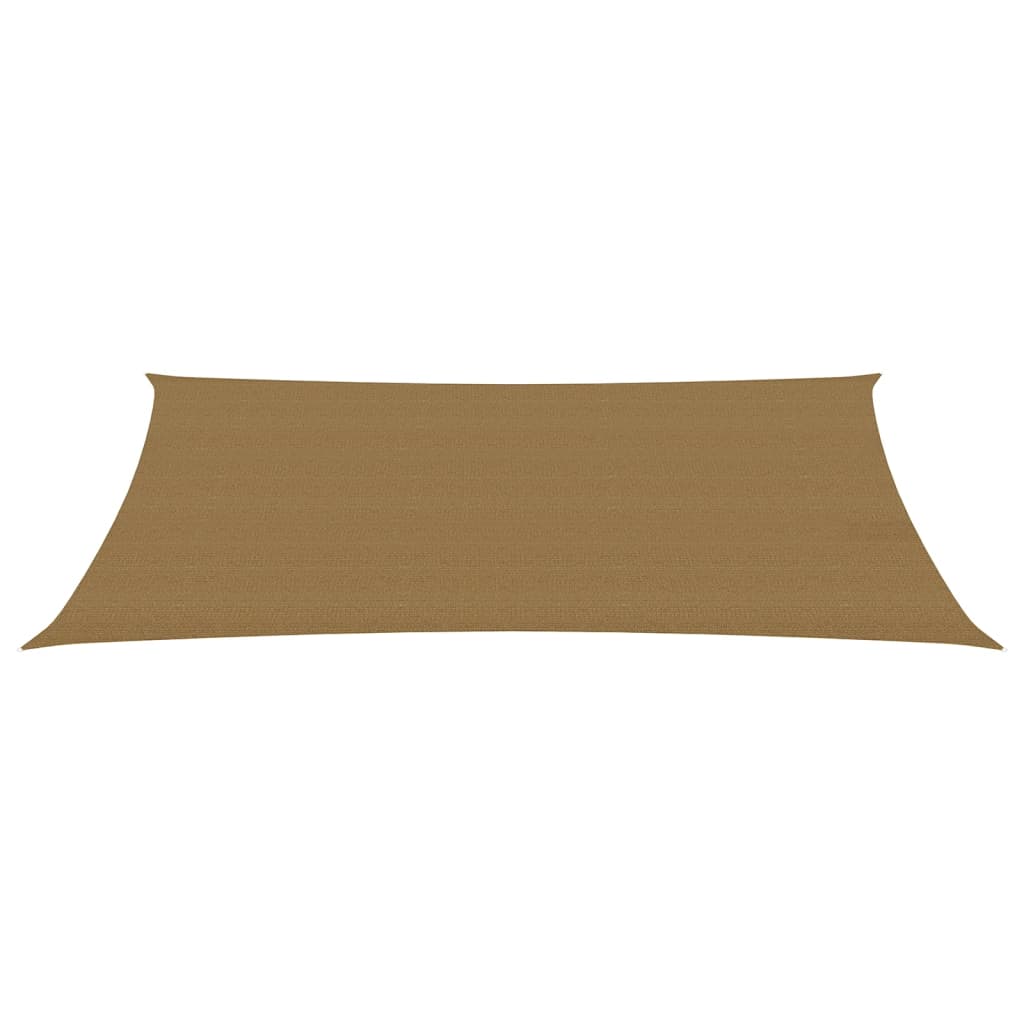 VidaXL Zonnezeil 160 g m² 5x8 m HDPE taupe