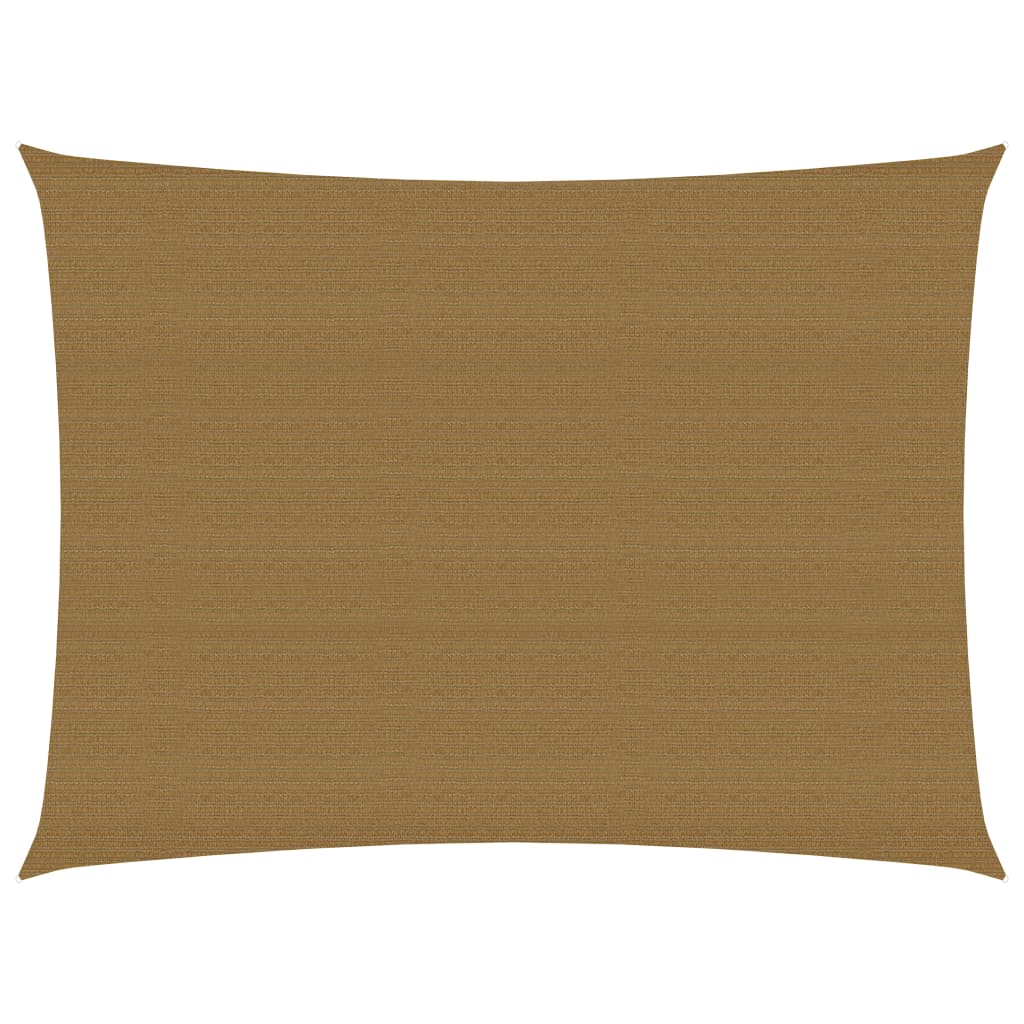 Vidaxl zonnezeil 160 g m² 6x7 m hdpe taupe