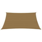 Vidaxl zonnezeil 160 g m² 6x7 m hdpe taupe