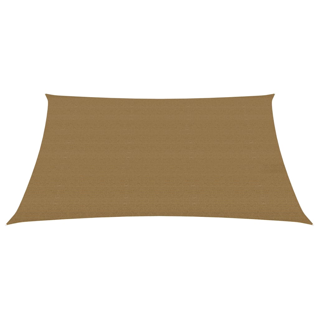 Vidaxl zonnezeil 160 g m² 6x7 m hdpe taupe