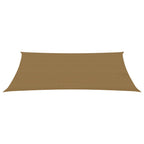 Vidaxl zonnezeil 160 g m² 6x8 m hdpe taupe