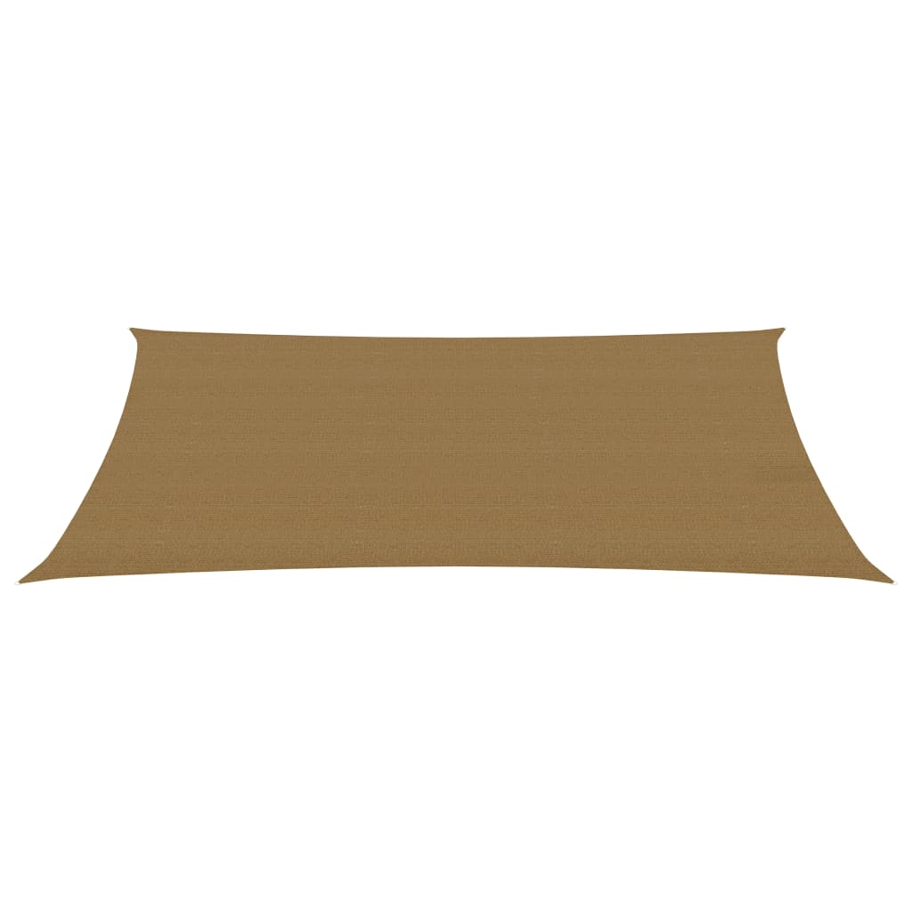 Vidaxl zonnezeil 160 g m² 6x8 m hdpe taupe