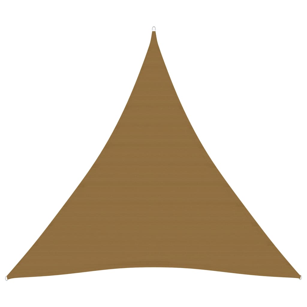 VidaXL Zonnezeil 160 g/m² 3x3x3 m HDPE taupe