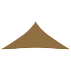 VidaXL Zonnezeil 160 g/m² 3x3x3 m HDPE taupe