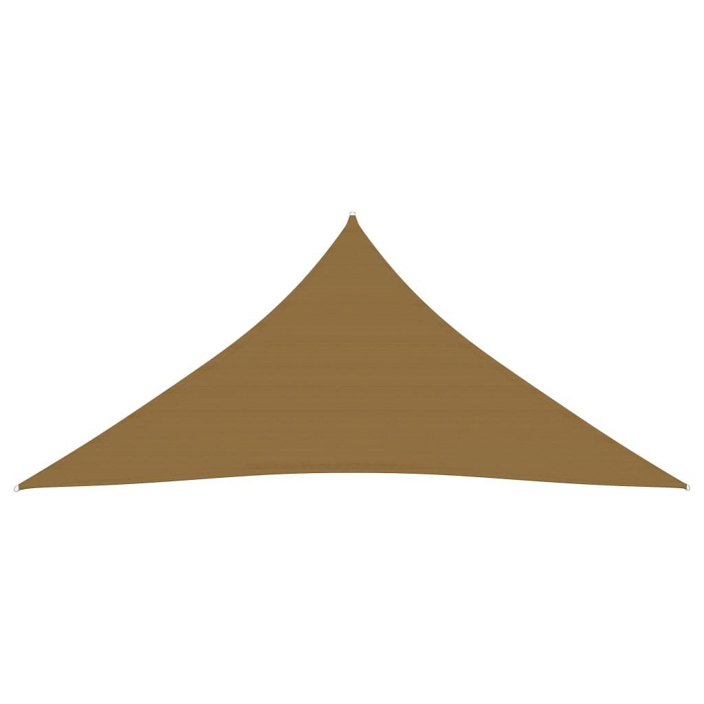 VidaXL Zonnezeil 160 g/m² 3x3x3 m HDPE taupe
