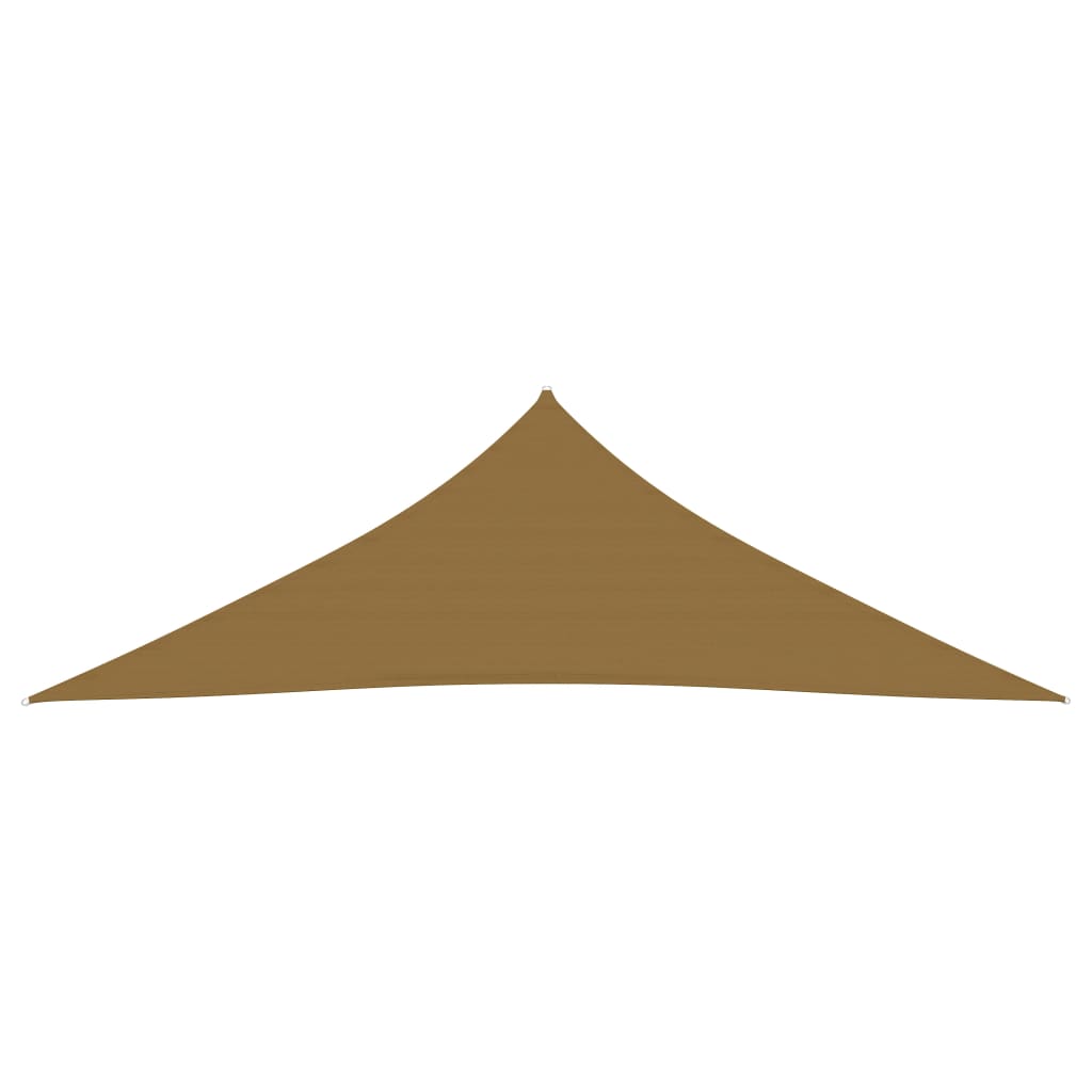 Vidaxl zonnezeil 160 g m² 3,5x3,5x4,9 m hdpe taupe