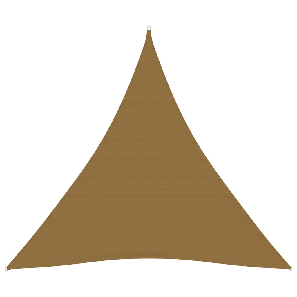 Vidaxl zonnezeil 160 g m² 4,5x4,5x4,5 m hdpe taupe